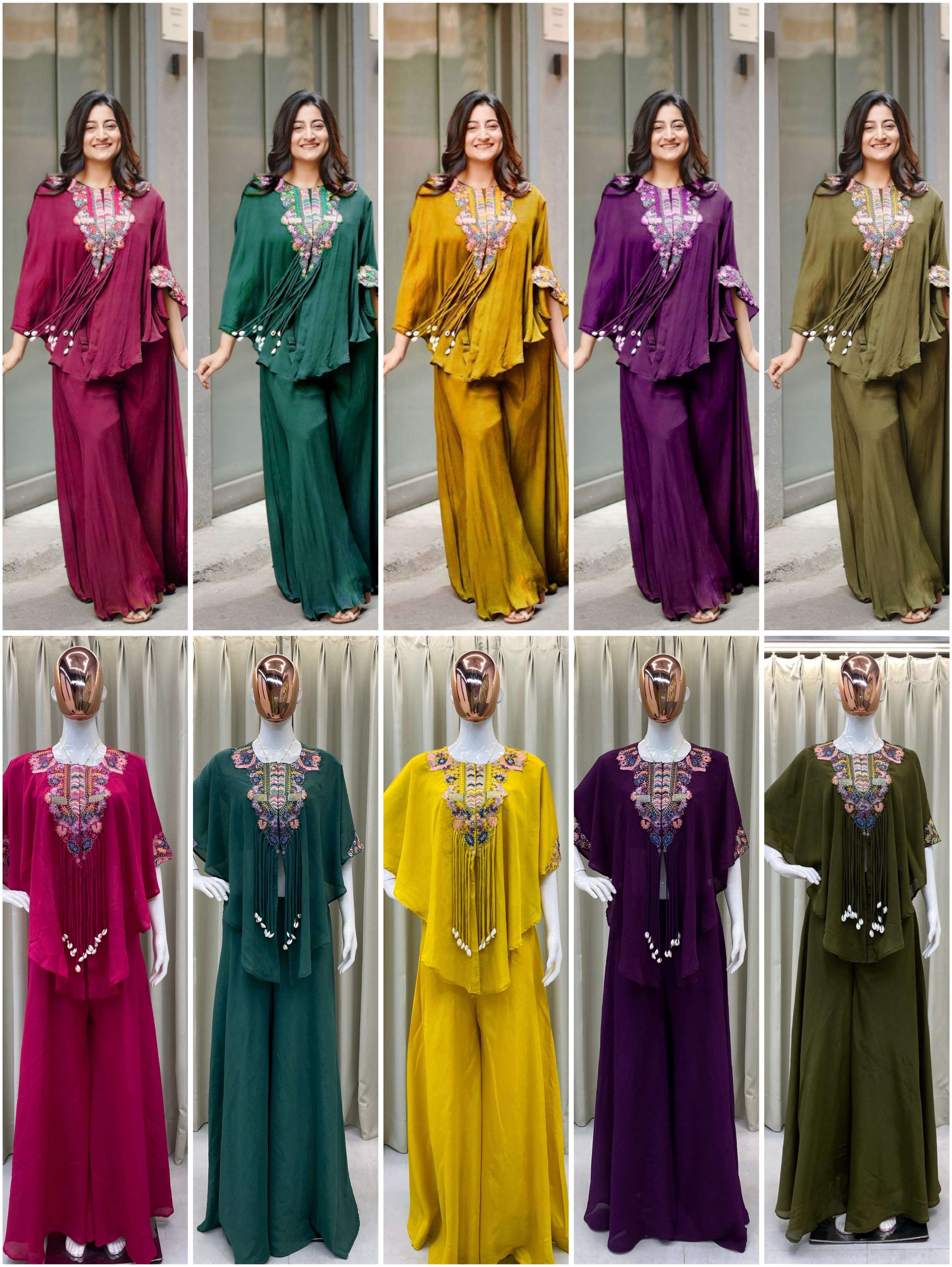 BE 349 Three Piece Indo Western Wear Collection