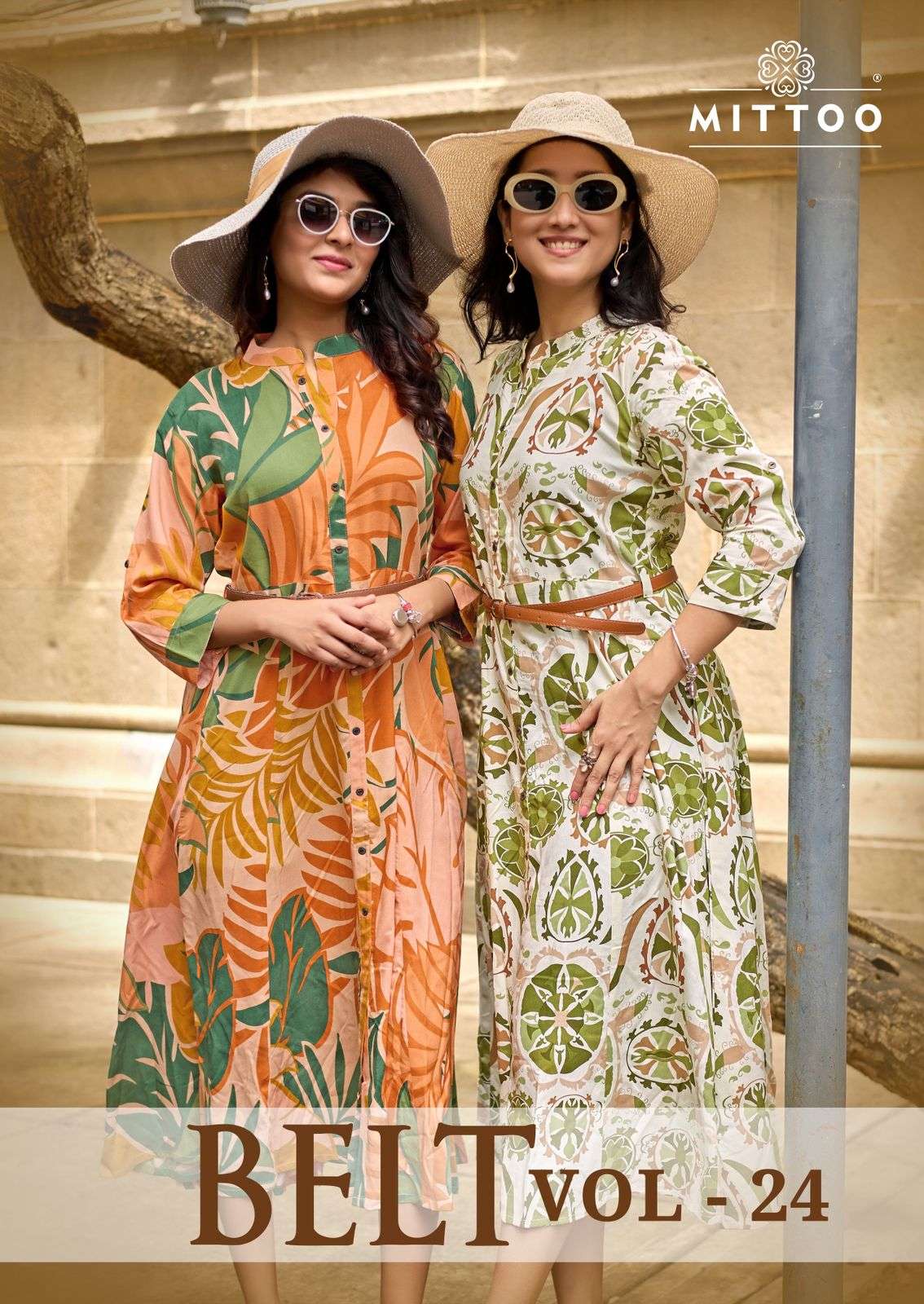 Mittoo Belt Vol 24 Rayon Fancy Western Style Ladies One Piece Dress