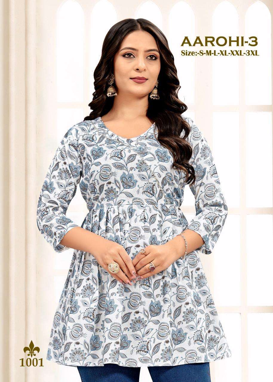 Sangeet Aarohi Vol 3 Rayon Print Fancy Western Ladies Top