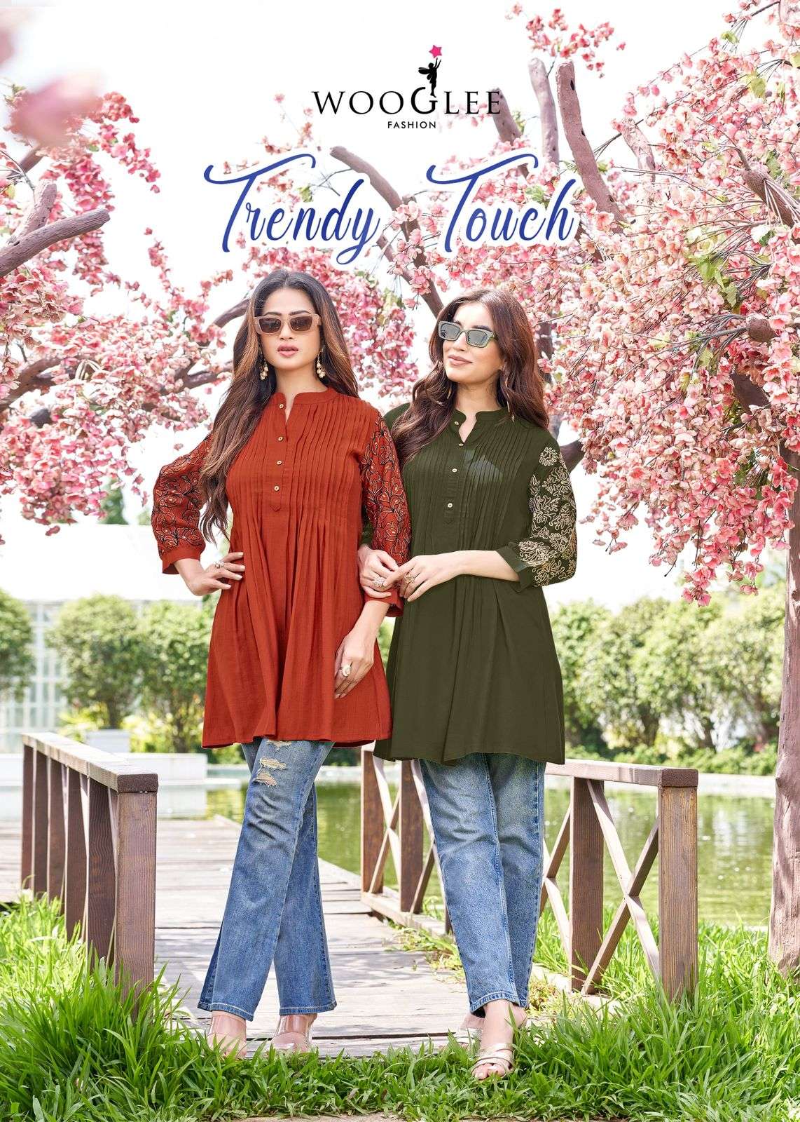 Woogele Trendy Touch Rayon Fancy Western Wear Ladies Top